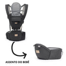Canguru Ergonômico Lequeen Passeio Conforto Mamãe Bebê