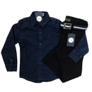Conjunto Juvenil Jeans Menino Calça jeans + Camisa Jeans