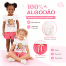 Conjunto Infantil Capibara Feminino 100% Algodão – Leve e Confortável