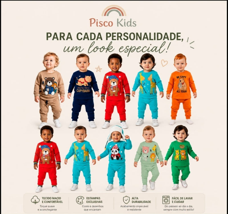 Conjunto Moletom Bebê Menino