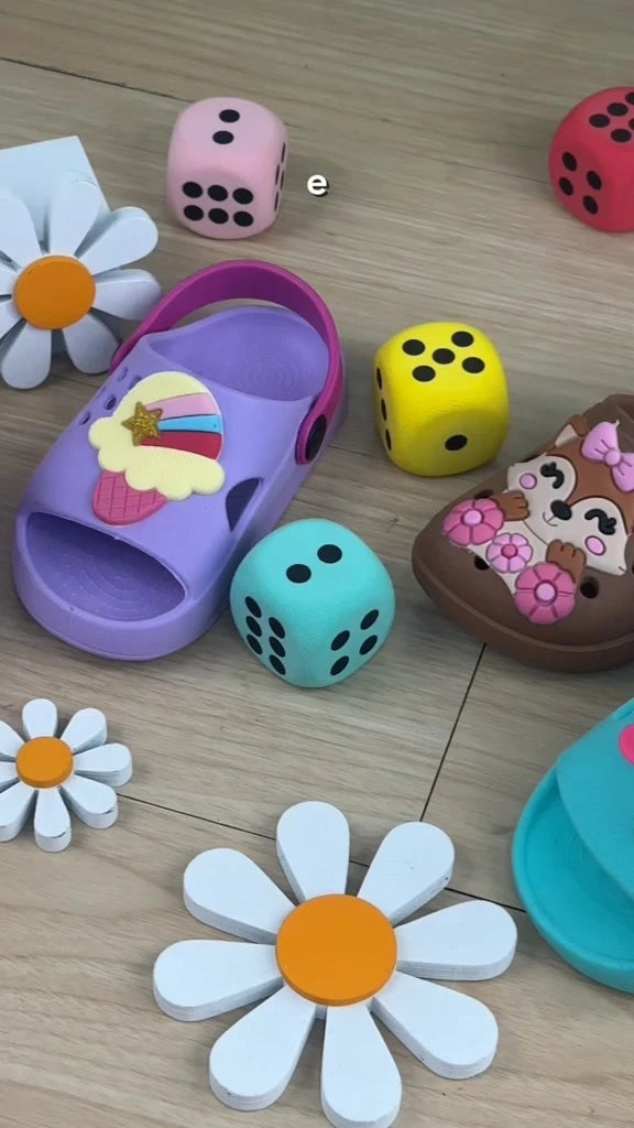 Kit 3 Pares Papete Sandália Infantil Menina