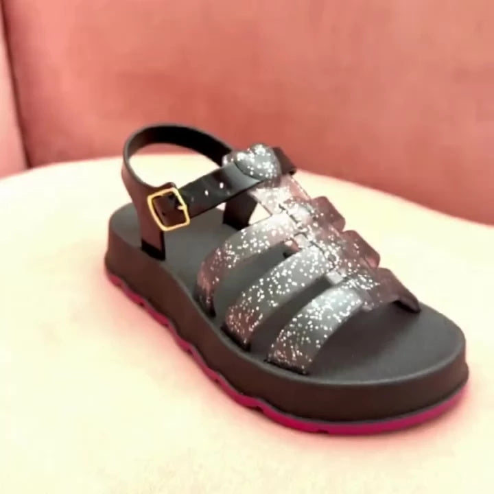 Sandália Infantil Glitter Confortável Solado Macio