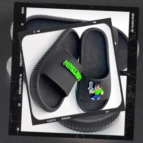 Chinelo Nuvem Slide Infantil Masculino MINE CRAFT