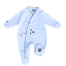 Macacão branco bebê algodão patinhas unissex Bear