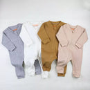 Kit 3 Macacão de Bebe Minimalista com Ziper