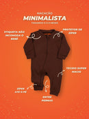 Kit 3 Macacão de Bebe Minimalista com Ziper