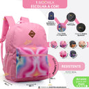 Kit Material Escolar Feminino Completo Mochila Feminina Escolar Material Estojo Escolar Menina Rosa