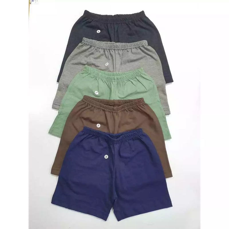 Kit 5 Shorts de malha de Algodão 1 a 8 anos