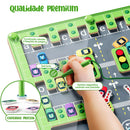 Labirinto Magnético do Alfabeto Madeira Montessori Brinquedos Infantil