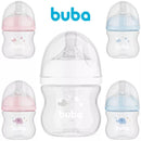 Mamadeira Buba Easy Flow Anticólica 120ml RN Branca Rosa Azul