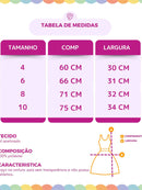 Vestido Infantil Floral  Rodado floral e cores lisas casual festa lançamento dia a dia 04 a 10 anos