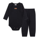 Conjunto Canelado Algodão  Body Bebê Manga Longa e  Calça Unissex