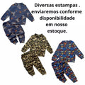 Conjunto Pijama de soft sem capuz