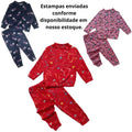 Conjunto Pijama de soft sem capuz