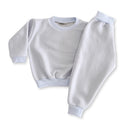 Conjunto Infantil Recém Nascido Menino e Menina Moletom Flanelado Liso