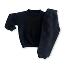 Conjunto Infantil Recém Nascido Menino e Menina Moletom Flanelado Liso