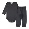 Conjunto Canelado Algodão  Body Bebê Manga Longa e  Calça Unissex