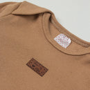 Conjunto Canelado Algodão  Body Bebê Manga Longa e  Calça Unissex