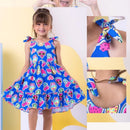 Vestido Infantil Floral  Rodado floral e cores lisas casual festa lançamento dia a dia 04 a 10 anos