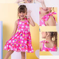 Vestido Infantil Floral  Rodado floral e cores lisas casual festa lançamento dia a dia 04 a 10 anos