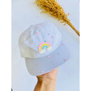 Boné infantil / Boné personalizado / Boné aplicação Arco-Íris / cores variadas