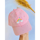 Boné infantil / Boné personalizado / Boné aplicação Arco-Íris / cores variadas