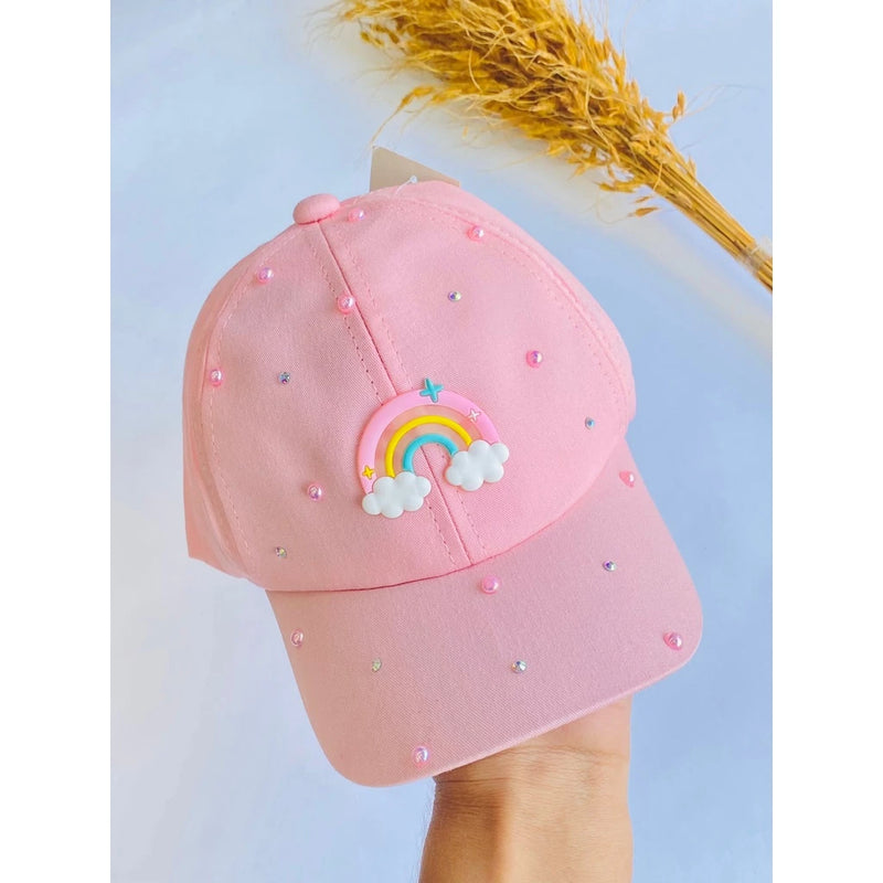 Boné infantil / Boné personalizado / Boné aplicação Arco-Íris / cores variadas