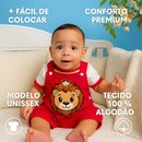 Kit 6 Peças Conjunto de Bebê tema Safari. Unissex