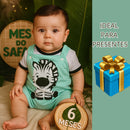 Kit 6 Peças Conjunto de Bebê tema Safari. Unissex