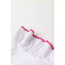 Conjunto Infantil Blusa Meia Malha com Estampa de Morangos e Shorts Moletinho