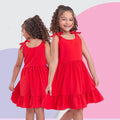 Vestido Infantil Floral  Rodado floral e cores lisas casual festa lançamento dia a dia 04 a 10 anos