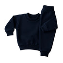 Conjunto Infantil Recém Nascido Menino e Menina Moletom Flanelado Liso