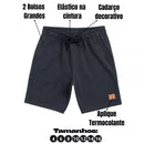 Kit com 3 Bermudas Infantis Masculinas com Bolsos | Moletom Leve 100% Algodão