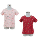 kit com 2 blusas  infantis caneladas super confortáveis para meninas