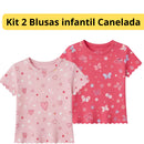kit com 2 blusas  infantis caneladas super confortáveis para meninas