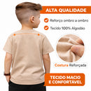 Camiseta Infantil Menino Estampada Algodão  Manga Curta Camisa Paris