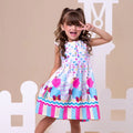 Vestido Infantil Floral  Rodado floral e cores lisas casual festa lançamento dia a dia 04 a 10 anos