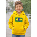 Moletom Infantil Brasil Copa do Mundo 2026 Unissex Flanelado Algodão