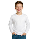 Camiseta Infantil Juvenil Manga Longa Algodão Malha