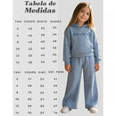 Conjunto Infantil Agasalho Moletom com Capuz e Calça Wide