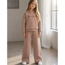 Conjunto Infantil Agasalho Moletom com Capuz e Calça Wide