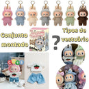 Boneco Peludo Labubu Chaveiro Colecionável da 1ª Geração com Caixa