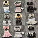 Roupas Labubu Boneca: 17cm Primeira Geração e Segunda Geração Vinil e Chaveiro de Pelúcia Boneca Vestir Terno e Acessóri