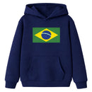 Moletom Infantil Brasil Copa do Mundo 2026 Unissex Flanelado Algodão